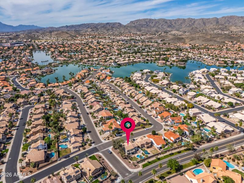 Lakes down the street