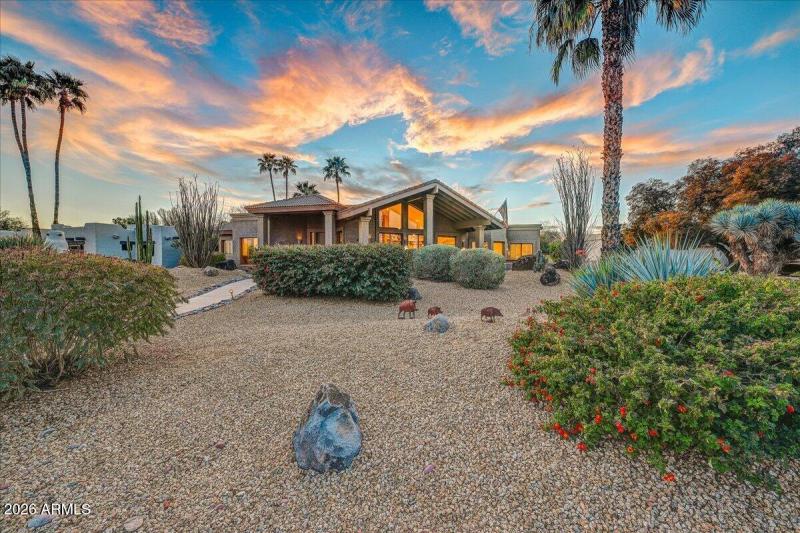 Front Of Home Sunset