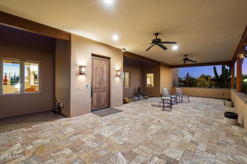 Front patio entry