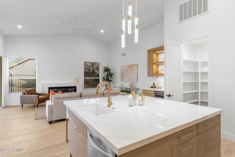 Kitchen Open to Family Room