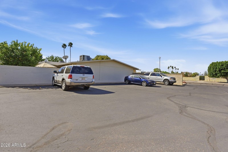 plenty of guest parking