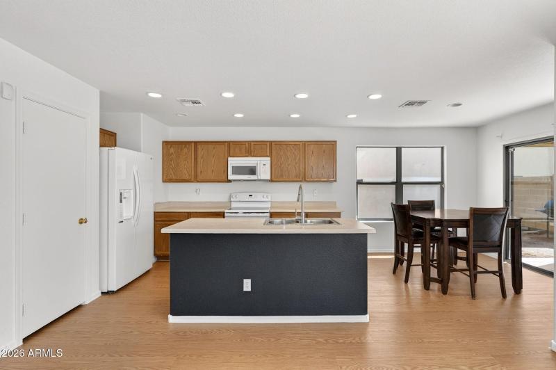 Kitchen with Island & Dining