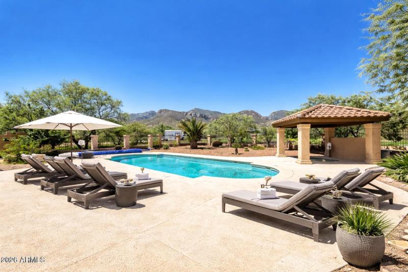 AI Virtual Staged Pool area