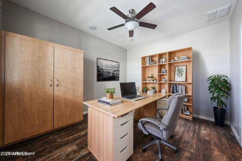 Virtually Staged Office/Den/Flex Room