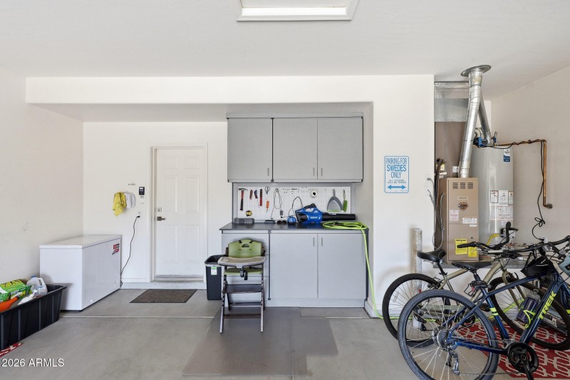 workbench and room for bikes