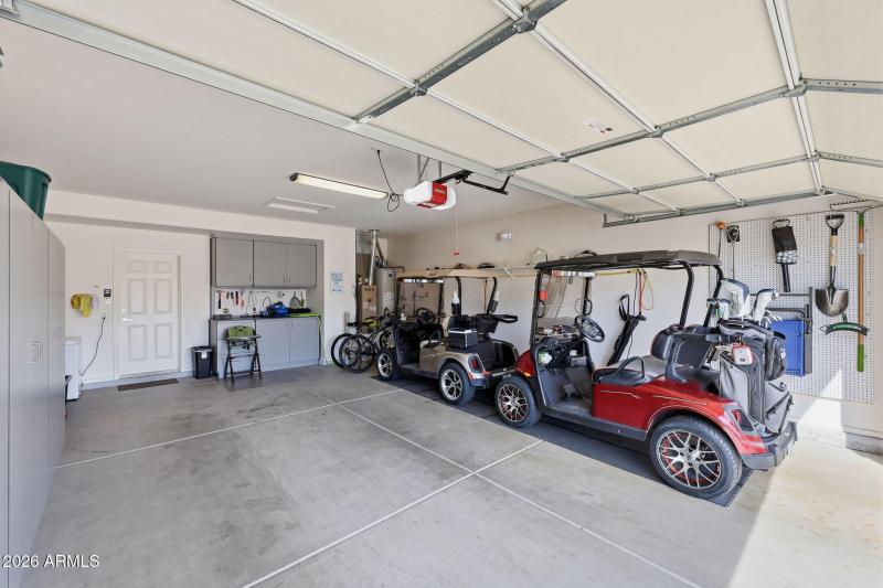 room for two golf carts and a car