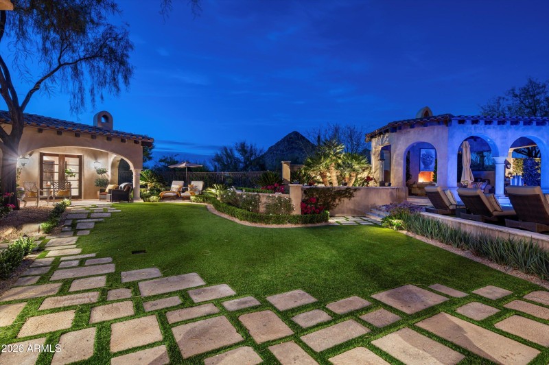 Evening outside casita/cabana