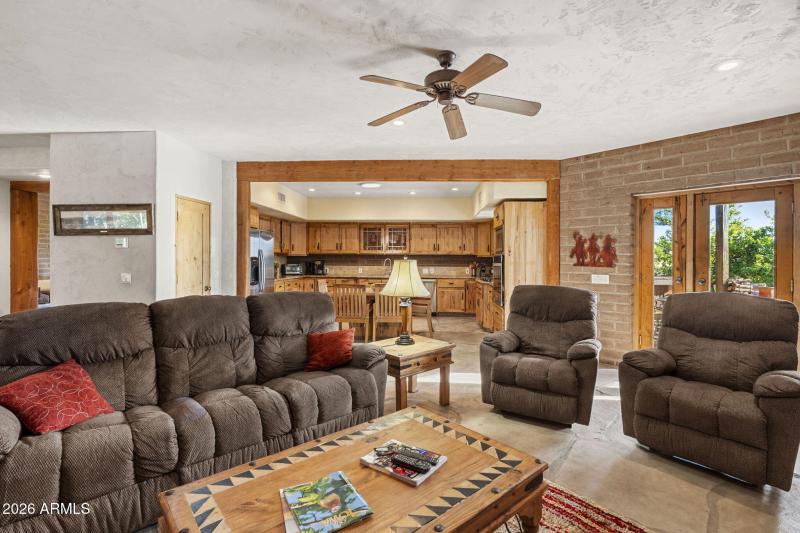 Family Room to Kitchen View