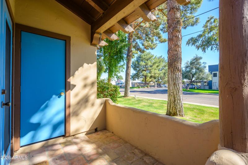 storage on private patio