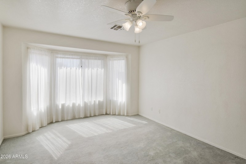 Primary Bedroom w/bay windows
