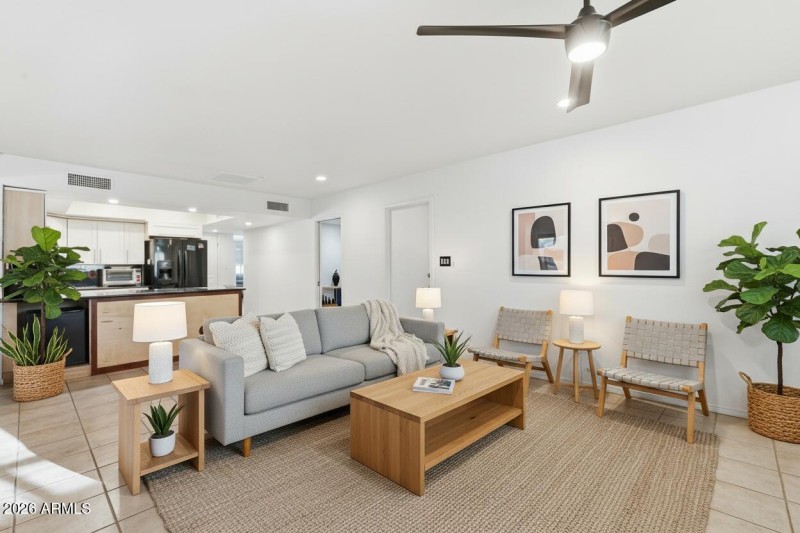 Living room virtual staging