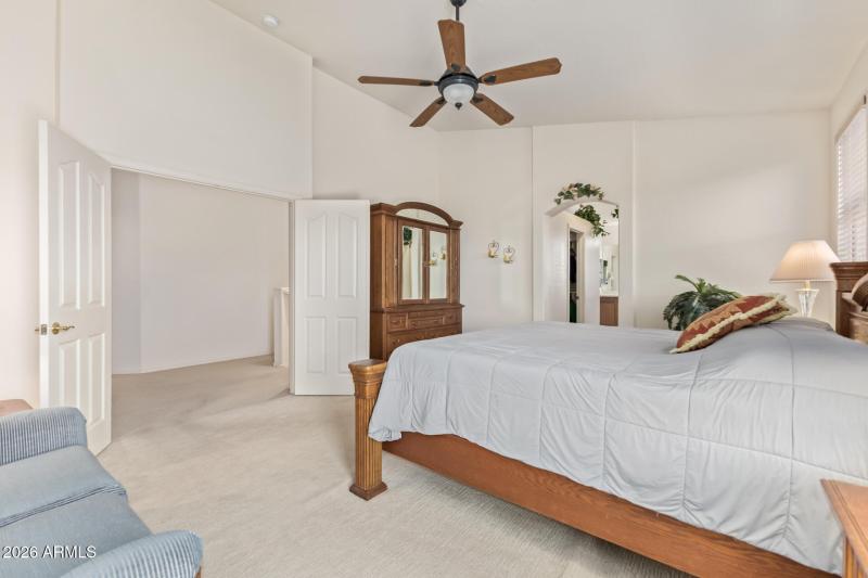 Double doors to Master Suite