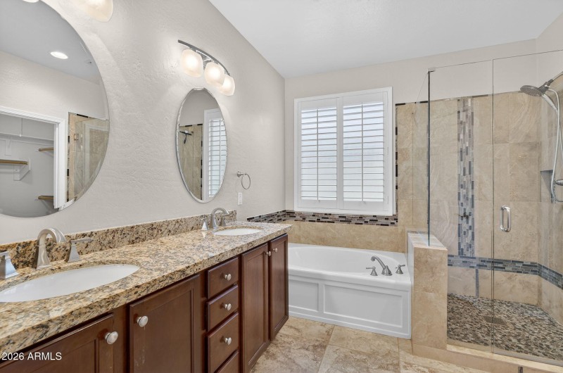 Upgraded Primary Bathroom!