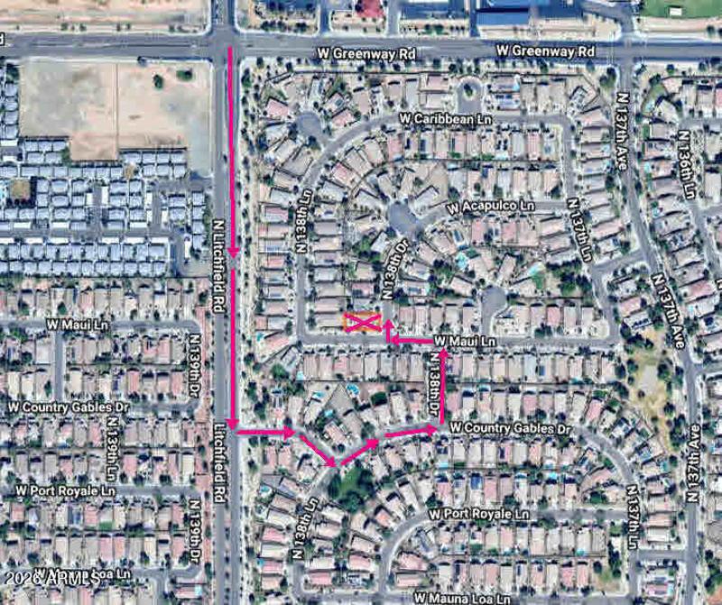 DIRECTIONAL MAP TO PROPERTY