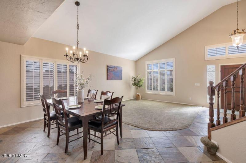 Open area for entertaining