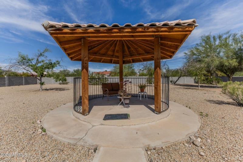 gazebo in back