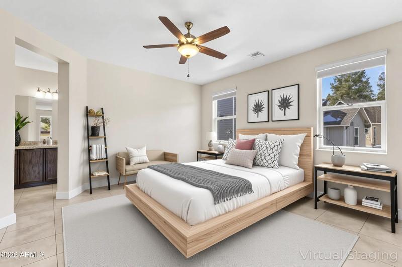 Primary Bedroom - Virtually Staged