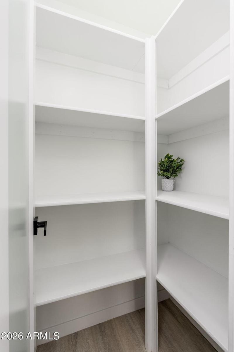 Large Pantry w/Custom Glass Door Entry