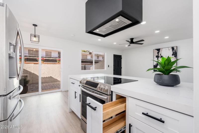 Kitchen View w/All New Cabinetry
