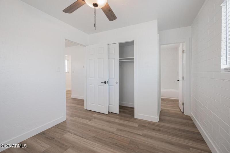 Unit 2 bed and bath view