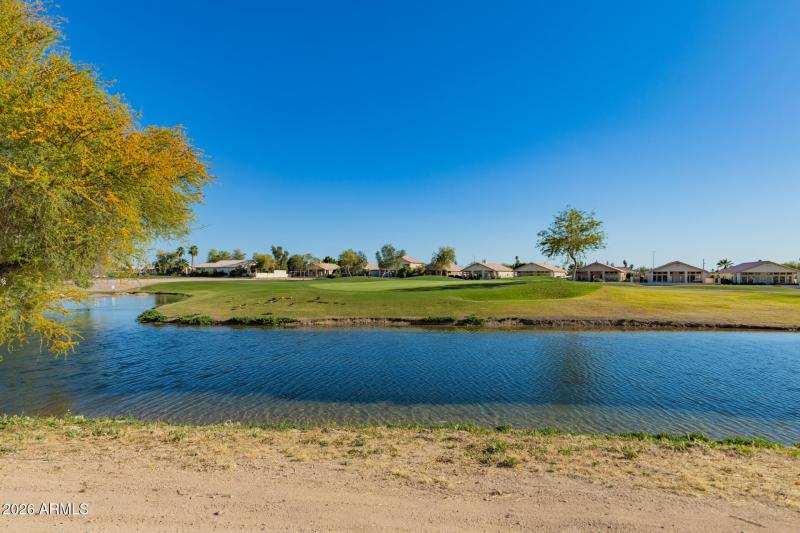 Lake & Golf course behind home
