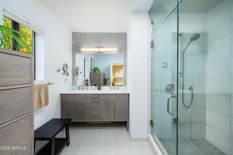 Remodeled primary bathroom