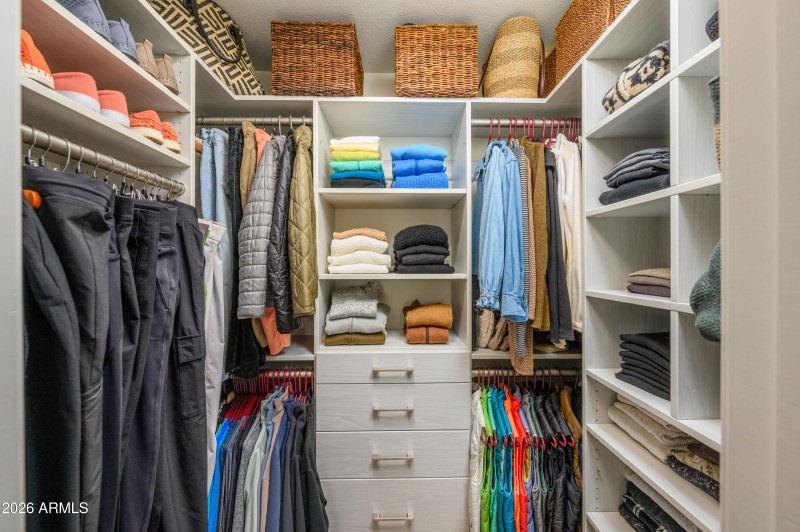 Custom closet organization