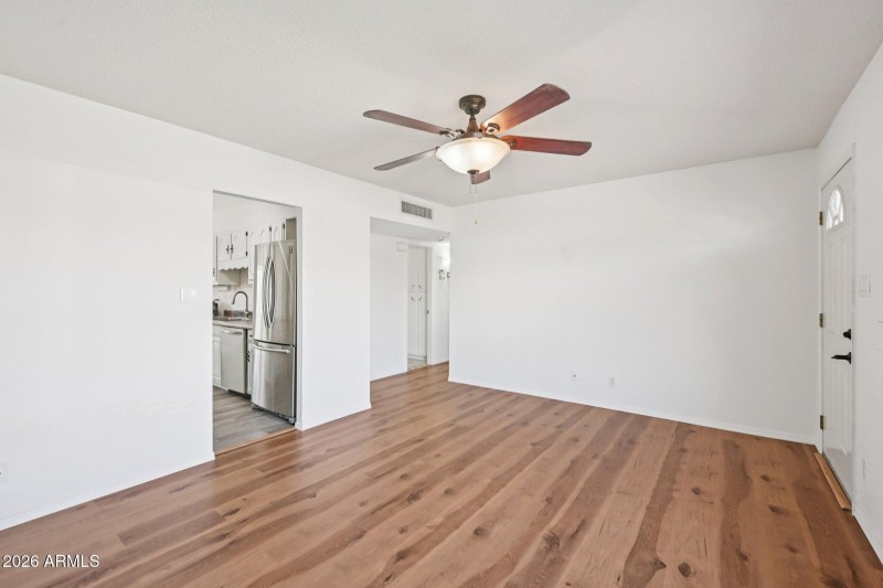 View towards the bedrooms