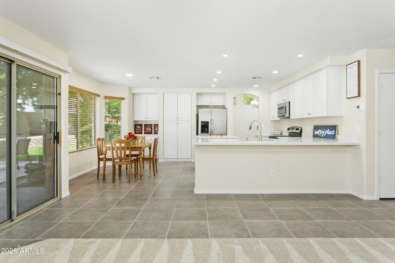 Family Room into Kitchen