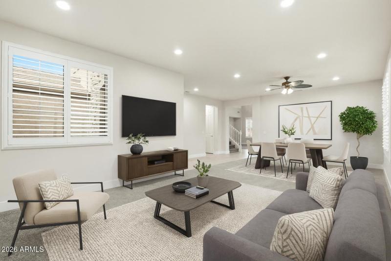 Formal Living room and dinning area
