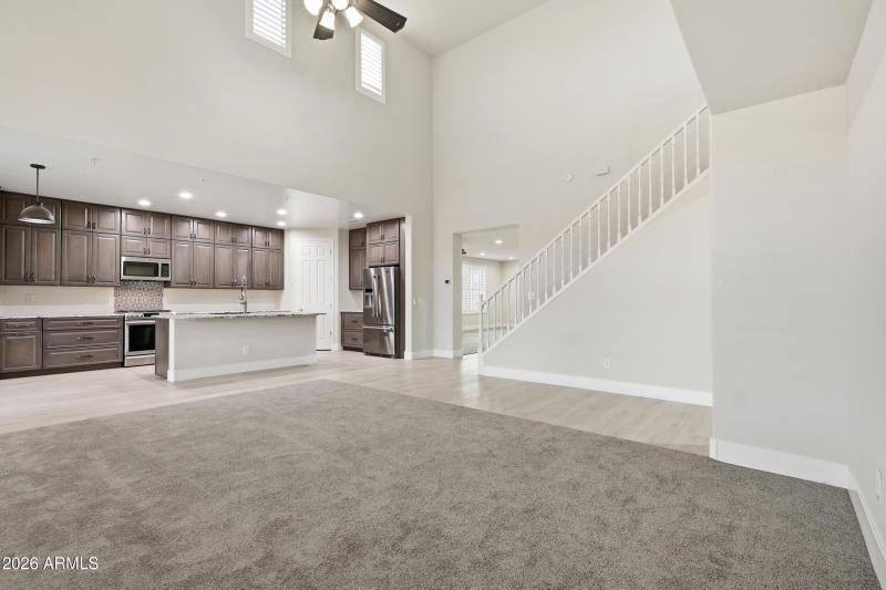 Family room and Kitchen