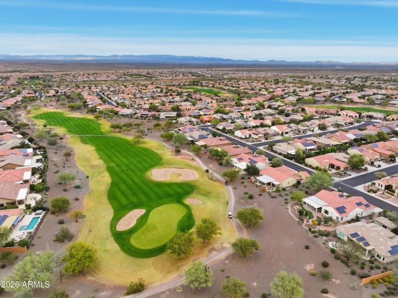 Golf corse area view