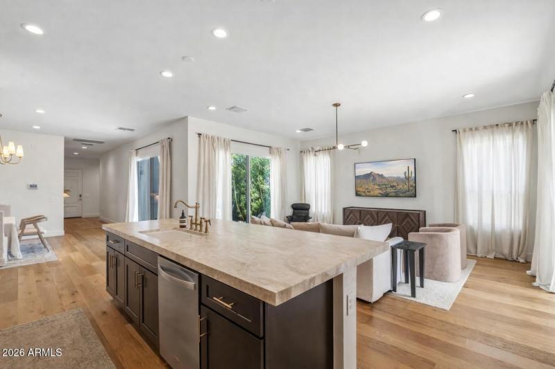 Kitchen facing Livingroom