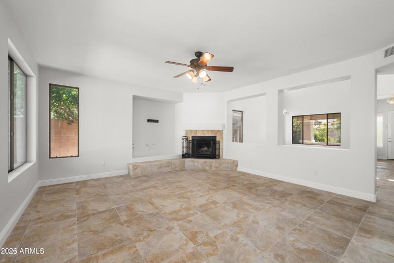 10-Family Room with Fireplace