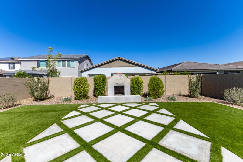 Professional finished landscaped yard