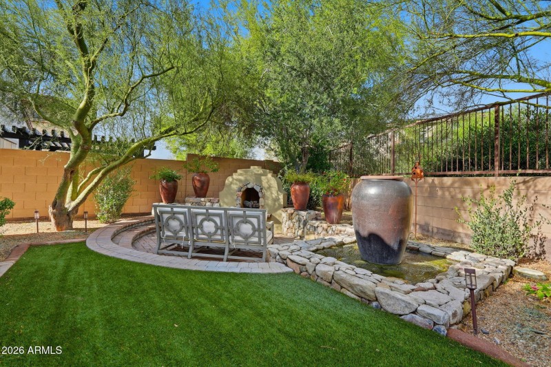Backyard Entertaining Area
