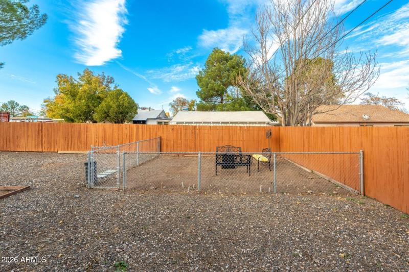 Backyard with room for ADU