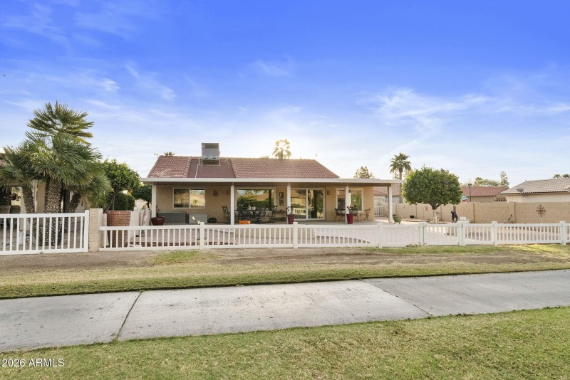 Back view - home on golf course