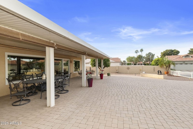 Paver patio and covered patio