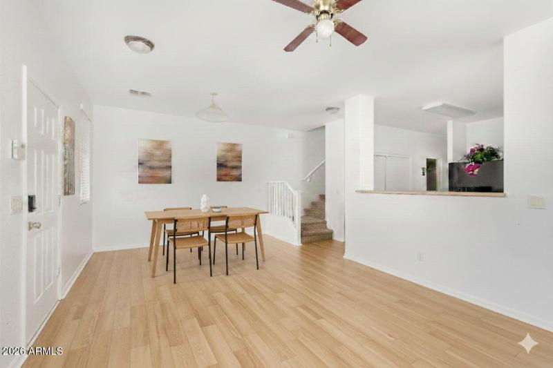 Open Dining Room - Virtually Staged