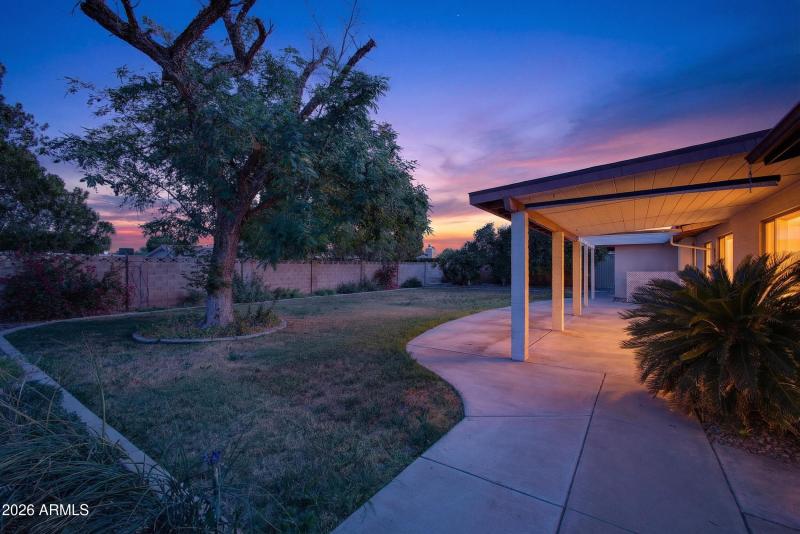 East Facing Rear Exterior Twilight