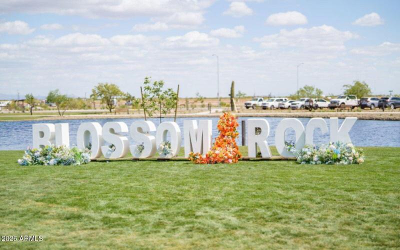 Blossom Rock Sign at Painted Sky Park