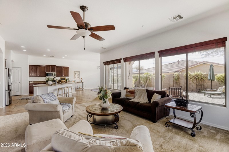 Bright Living Area with Views