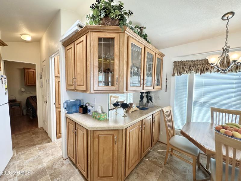 WRAP AROUND CABINETS/BUFFET AREA