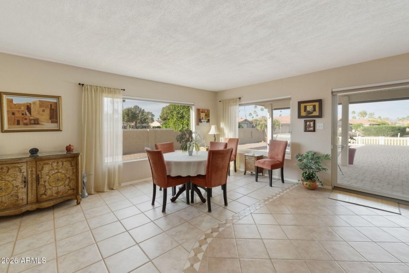 Great Room Dining with patio access