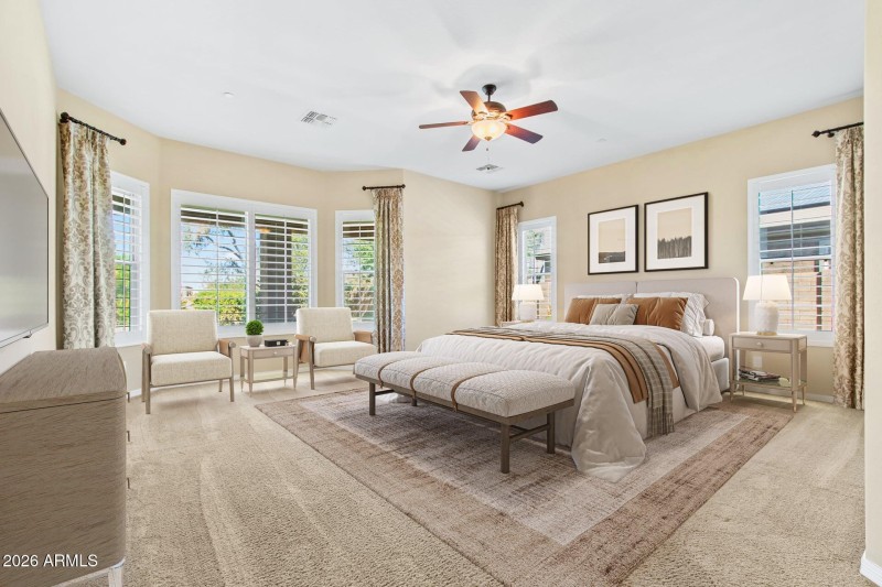 Primary Bedroom-Staged