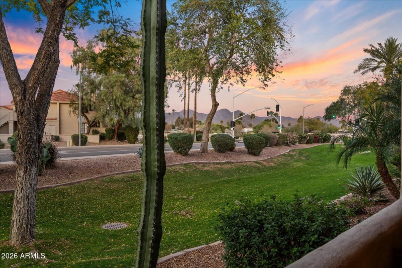 Mountain view at sunset