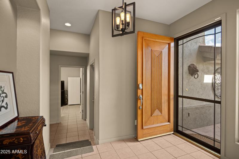 Front entry and laundry/garage