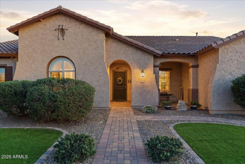 03-Twilight Front of Home