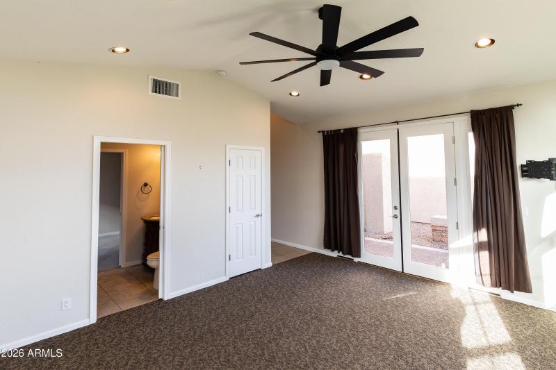 Office with shared bath